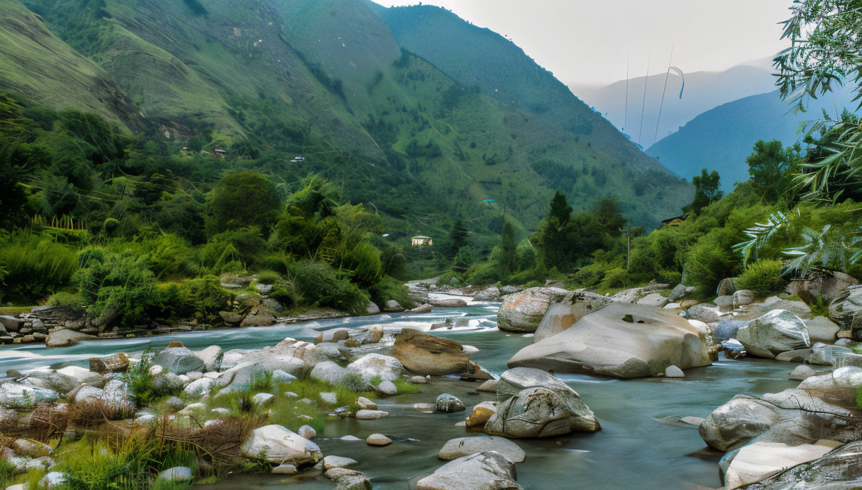 Tirthan Valley Panorama